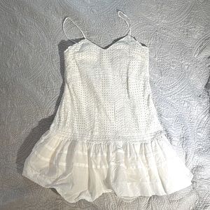 White eyelet dress